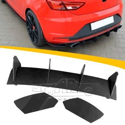 Car Kit for Seat Leon Cupra 5f MK3 Rear Blade Diffuser &amp; Rear Side Splitters 12-16
