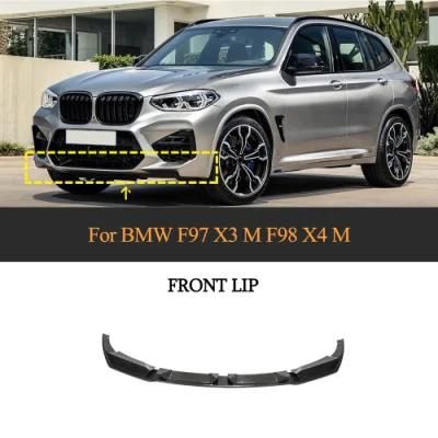 Carbon Fiber Front Bumper Lip for BMW F97 X3 M F98 X4 M 2019-2021