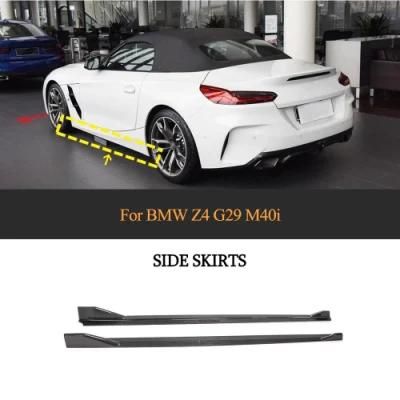 Carbon Fiber Side Skirts Extension for BMW Z4 G29 M40I Convertible 2-Door 2019-2020