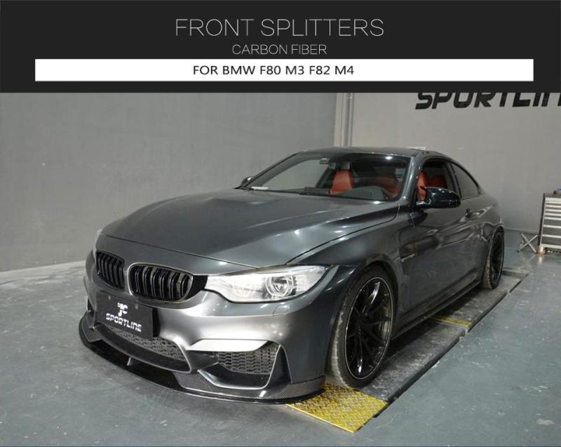 AC Style Carbon Fiber Front Splitter for BMW F80 M3 F82 M4 Coupe 2-Door 14-17 (fits: M3 M4)