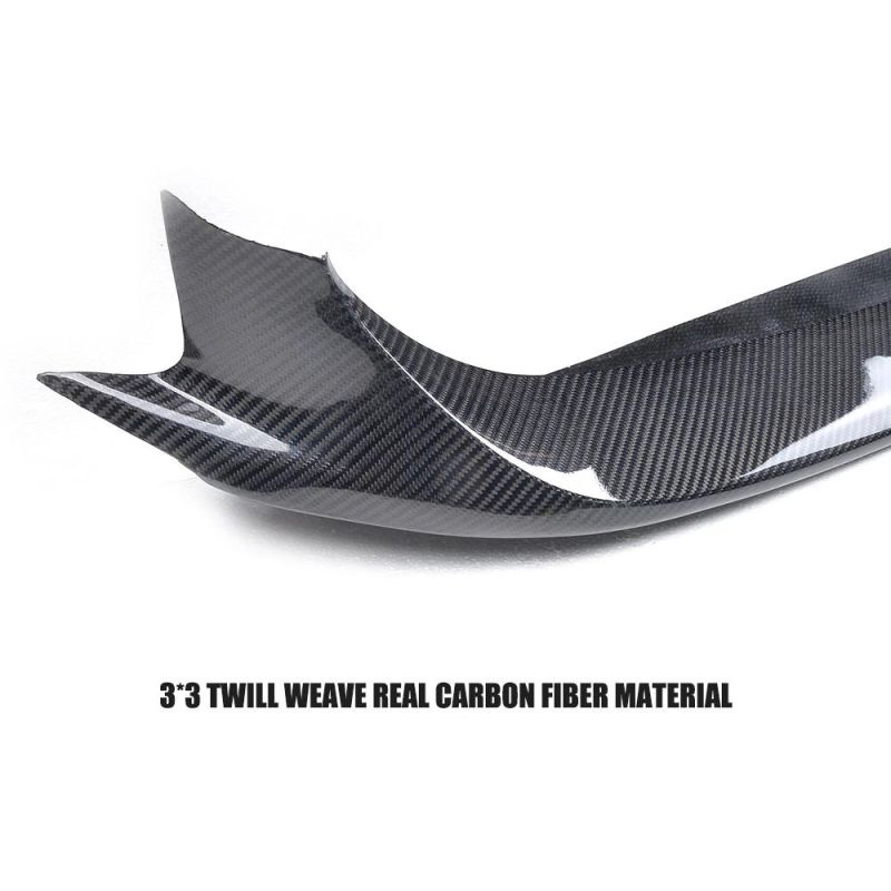Carbon Fiber Front Bumper Lip Spoiler for for Maserati Ghibli S Q4 Sedan 4-Door 2014-2017