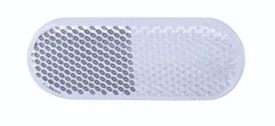 Emark White Oval Reflex Reflector with Adhestive