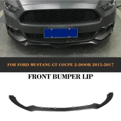 Carbon Fiber Front Bumper Chin Lip Splitter for Ford Mustang Gt Coupe 2-Door 2015-2017