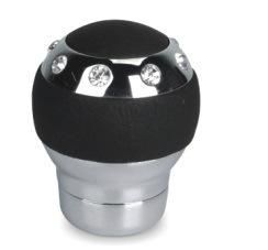 High Quality Shift Knob Black Leather+Aluminum