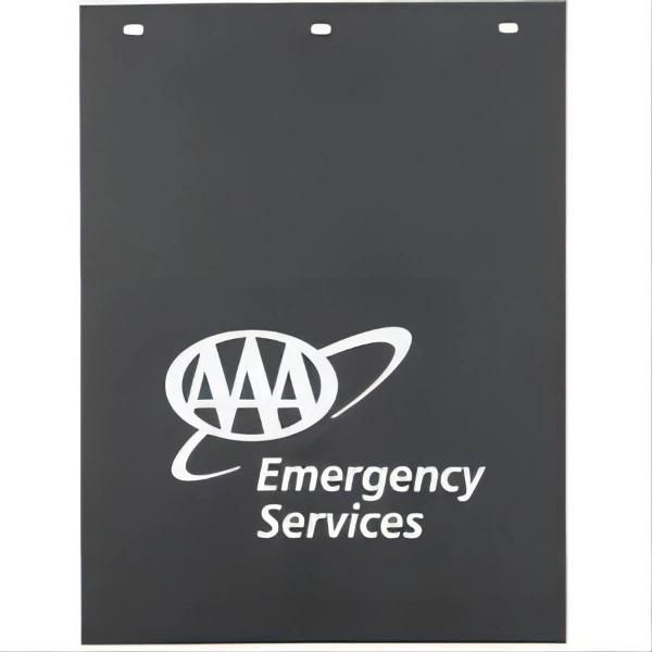 Customized Flexible White/Black Mud Flap with Logo