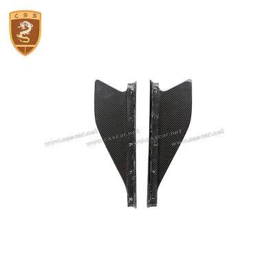 3K Carbon Fiber Side Splitter Winglet Apron Auto Side Skirts Wrap Angle for Ferrari 458