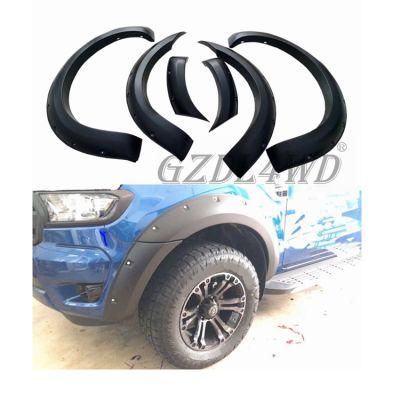 New Design Auto Parts Injection Molde ABS Plastic Fender Flare for Ford Ranger T7 T8 Accessory