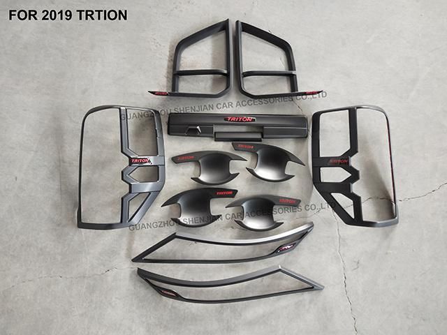 Wholesale 3m Protection ABS Black Chrome Full Combo Kit for 2010-2019 Triton Strada L200