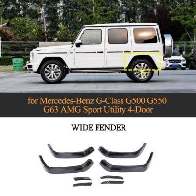 Dry Carbon Fiber Wheel Arch Trims Fender Flares for Benz Mercedes G Class G500 G550 G63 Amg 2020