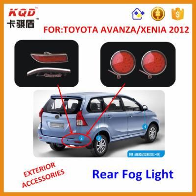 Chrome ABS Rear Red Fog Light for Toyota Avanza