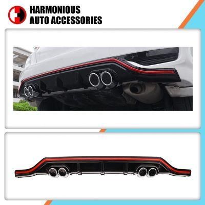 Front Bumper Lip and Rear Bumper Diffuser for Honda Fit Jazz 2018 2020