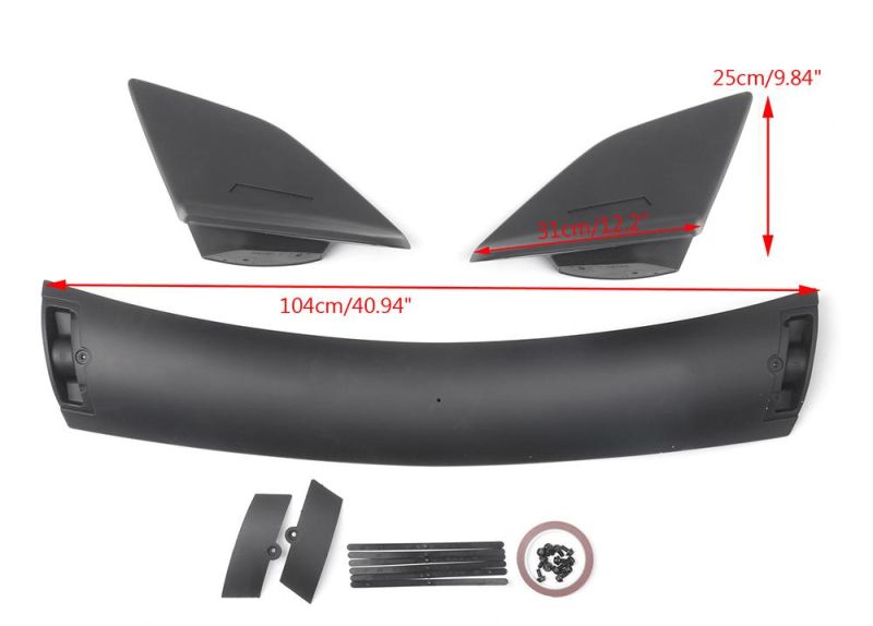 Type R Style ABS Plastic Rear Trunk Wing Spoiler Fits for Honda Civic 4dr Sedan 16 17 18