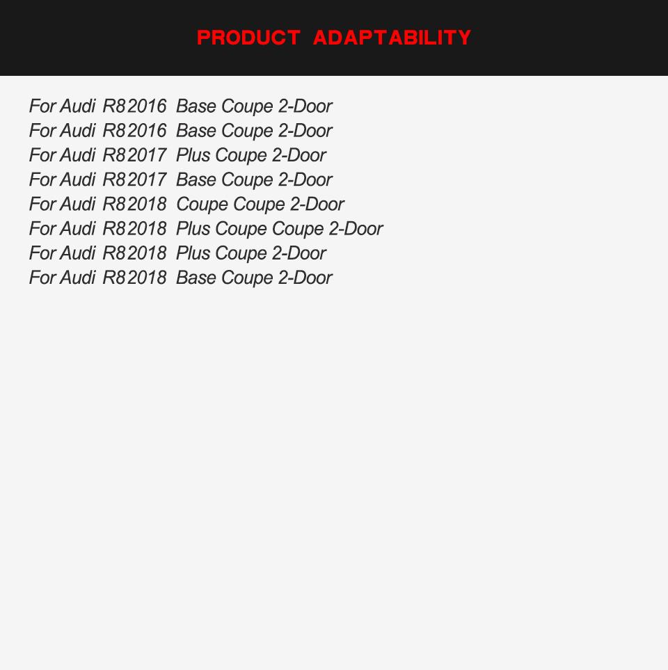 Carbon Fiber R8 Rear Trunk Wing Spoiler for Audi R8 2016-2019