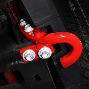 Red Left Rear Auto Tow Hook Steel Trailer Hook for Jeep Jl 2018