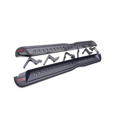 Paint Black Running Boards Replacement ABS Plastic Trd Side Steps for Hilux Revo 2015-2017