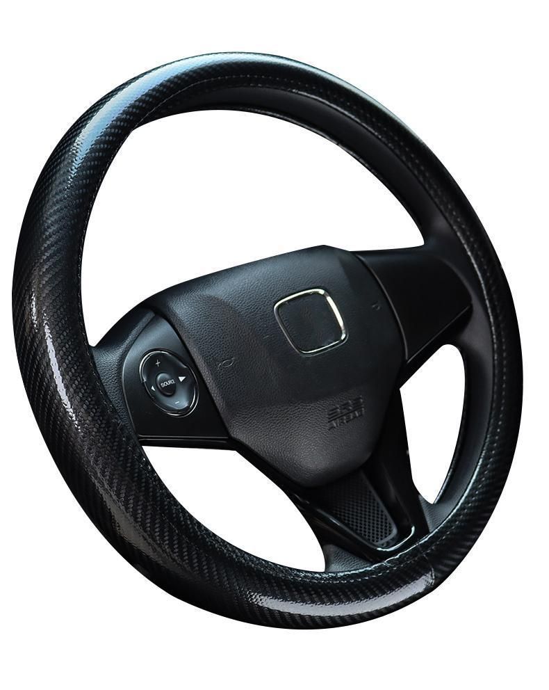 Car Steering Wheel Cover Carbon Fibre Fit Cars, SUVs, Trucks