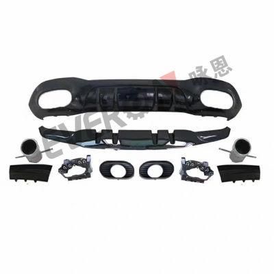 A35 Amg Style Rear Diffuser with Tail Pipe for Benz a Class W177 2019+