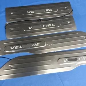 2008-2015 Alphard Vellfire LED Door Sill Plates Cover with Blue LED
