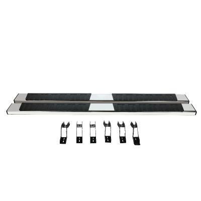 Pair 6 Inches Flat Side Running Board Fit for 2007-2021 Toyota Tundra Quad Cab