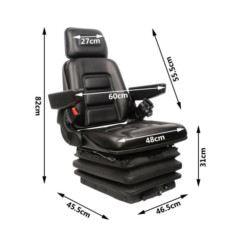 Fabric Hydraulic Suspension Truck Seat