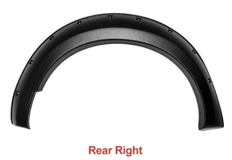 Car Accessories Black Wrinkle Fender Flares Wheel Arch Fit Navara D23 Np300 2014-2018