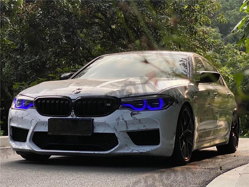 M5 Style Body Kit with Front and Rear Bumper Grille Side Skirts Rear Diffuser for BMW 5 Series G30 2018-2020