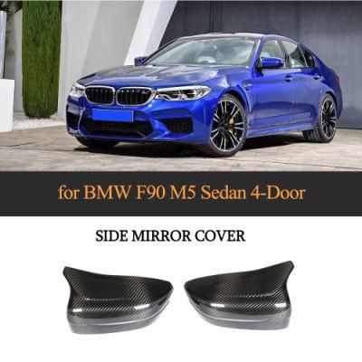 for BMW F90 M5 Carbon Fiber Side Mirror Covers Sedan 4-Door 2018-2019