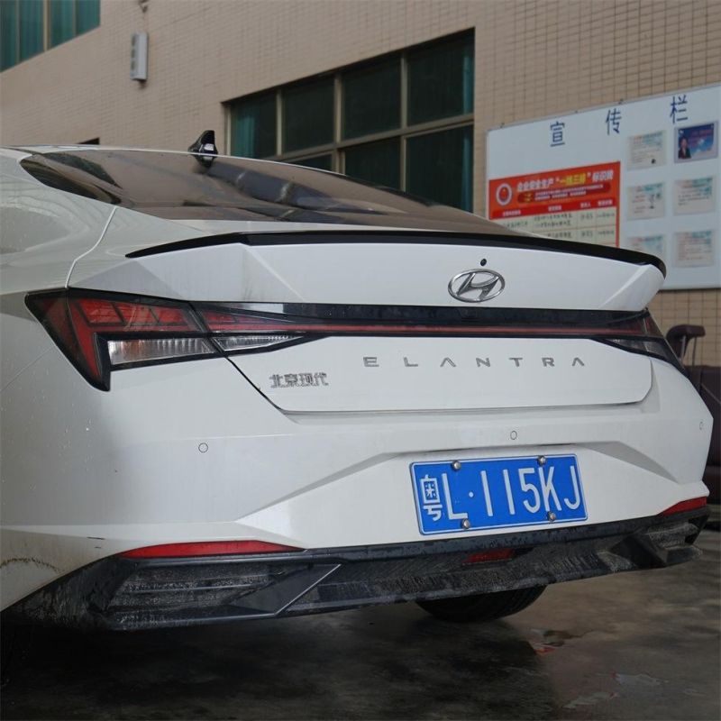 for Hyundai Elantra 2021+ Rear Lip ABS Spoiler Factory Design