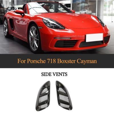 Carbon Fiber Side Vents for Porsche 718 Boxster Cayman 2016-2018