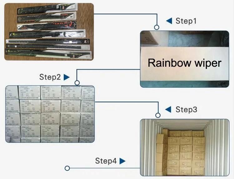 Best Price Motorcycle Parts Fs-148 All Types Hybrid All Type Universal Frameless 14"-28"Inch Adapters Windows/Windscreen/Windshield Wiper Blades for Mitsubishi