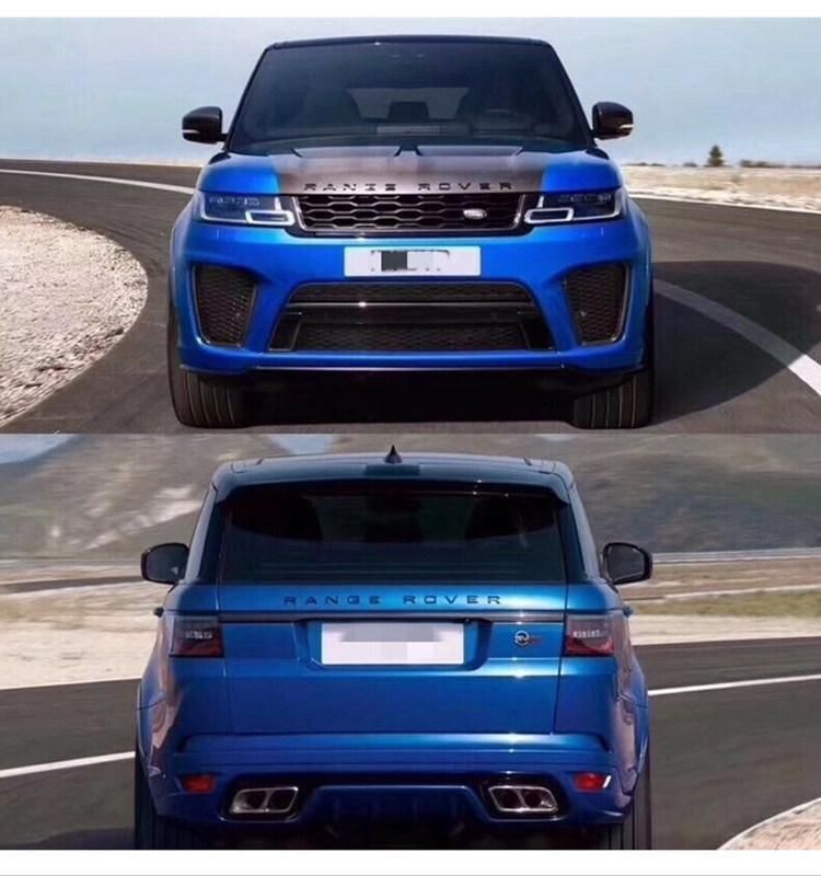 Upgrade SVR Model Body Kit Include Front Rear Bumper Assembly Headlight Taillights Fender Side Skirt for Range Rover Sport L494