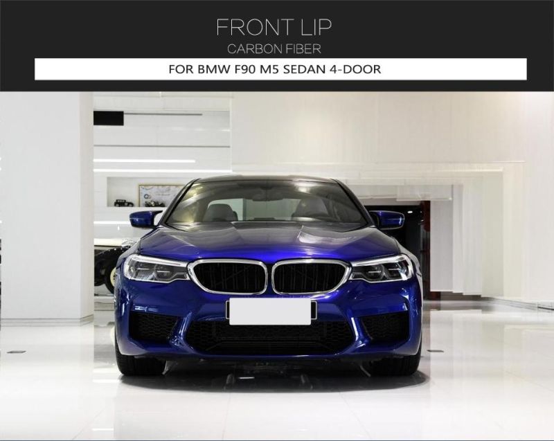 Carbon Fiber Front Bumper Lip for BMW F90 M5 Sedan 4-Door 2018-2019