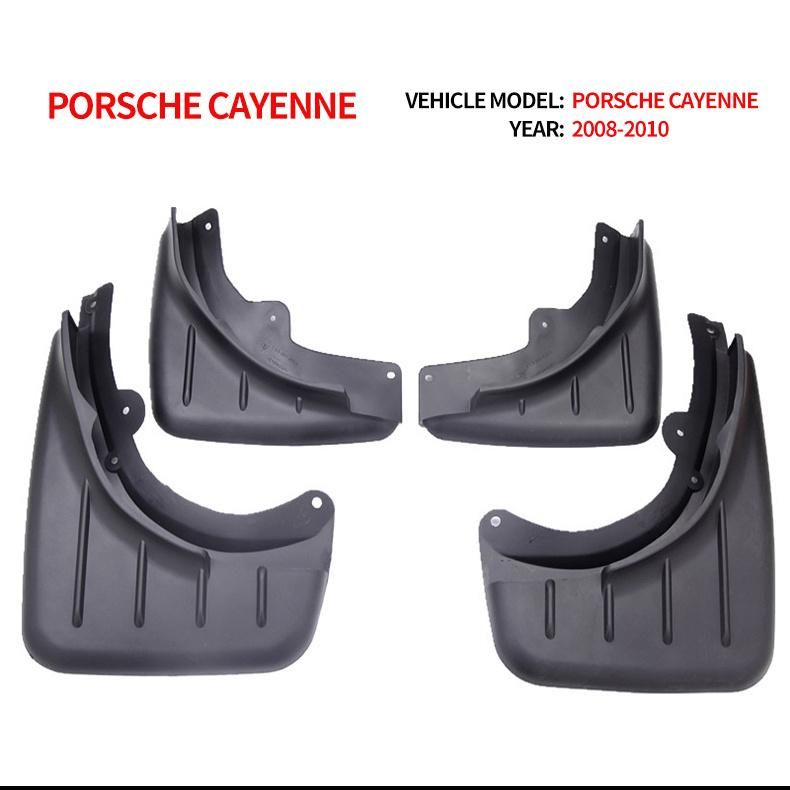 High Quality OEM Front Rear 4PCS Black Car Eco Plastic Fender Mud Guard for Porche Cayenne