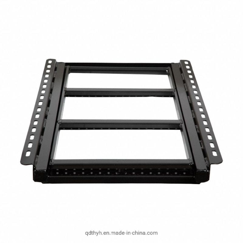 Retractable Truck Steps in Steel and Black Coating