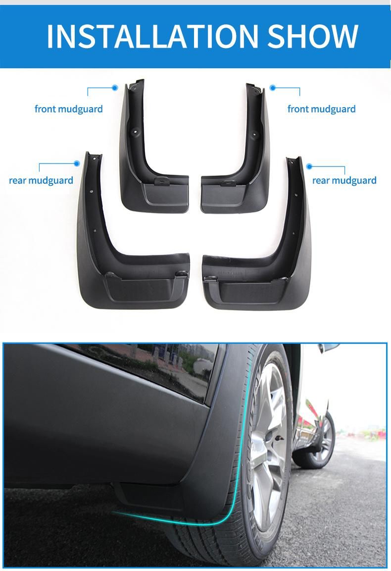 Auto Mud Flaps for Toyota Highlander Car Fenders Mud Guard Splash Guards for Toyota