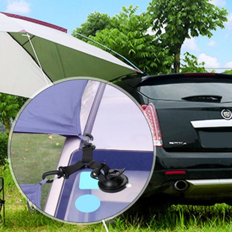 Car Suction Cup Anchor with 2 Snap Hook Tent Tarp for Boat Awning Camping Travel Outdoor Accessories Wbb15316