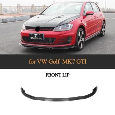 Carbon Fiber Front Bumper Lip for VW Golf VII Gti 2014