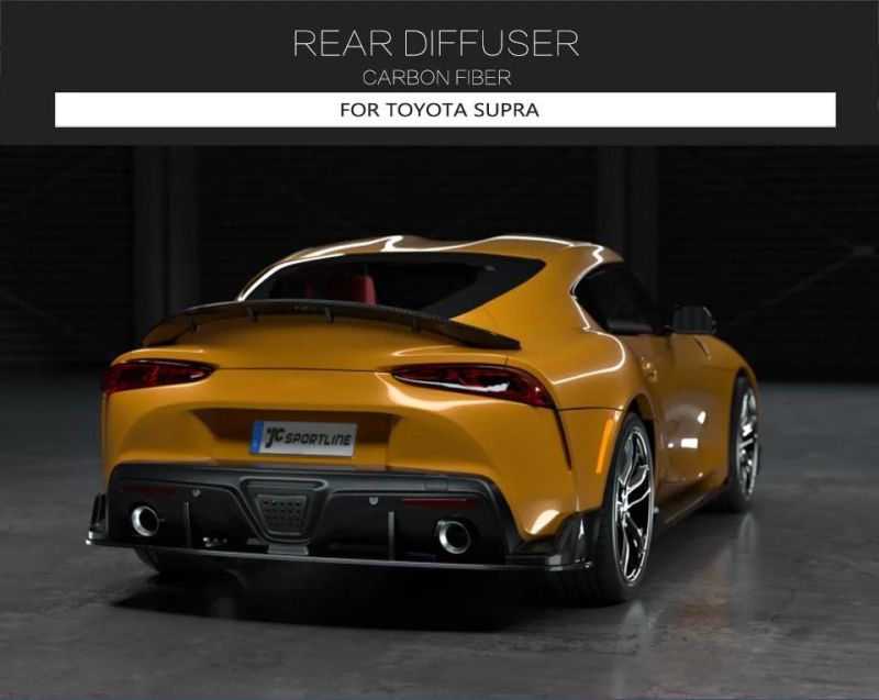 Carbon Fiber Rear Bumper Diffuser for Toyota Supra A90 2019-2020