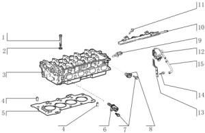 Chinese Auto Spare Parts for Lf6430 (X60) Cylinder Head