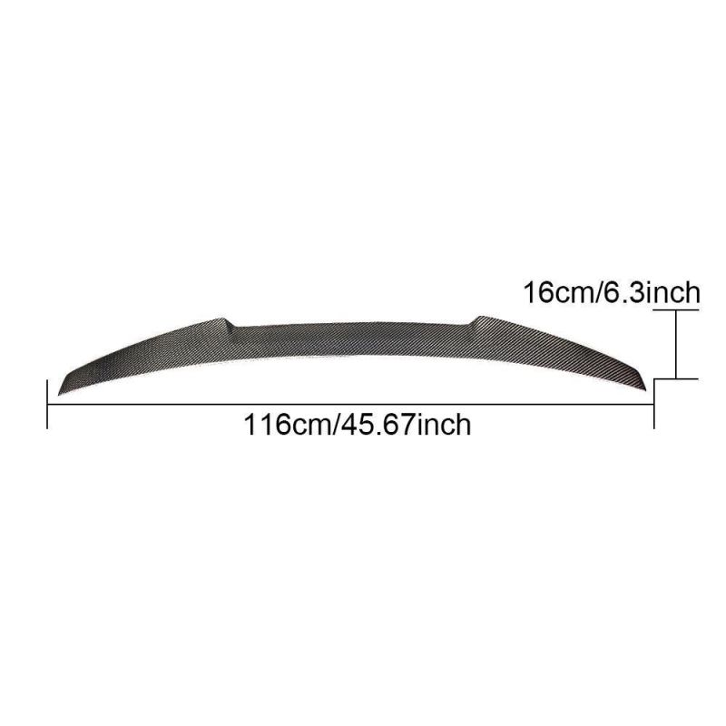 Carbon Fiber Rear Trunk Spoiler for BMW 3 Series E46 4 Door Sedan 1998-2005