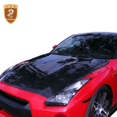 100% Real Carbon Fiber Bonnet Hood for Nissan Gtr R35 2017-2019 Car Accessories