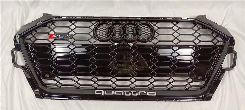 Honeycomb Front Grille for Audi A4 S4 Upgrade to 2020-2021 RS4 Style