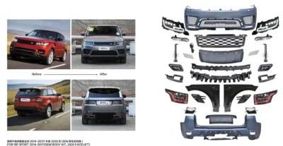 Auto Body Part Exterior Facelift Conversion Upgrade Body Kit to SVR Performance for Range Rover Sport L494 PP Material Autobiography
