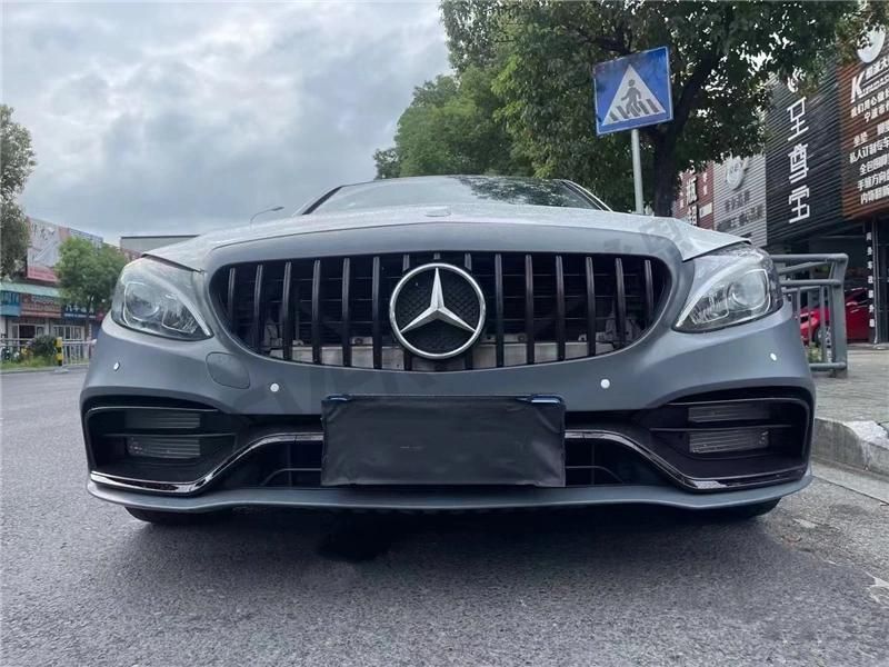 2019 C63 Amg Style Bumper with Grile Body Kit for Benz C Class W205 2014-2021