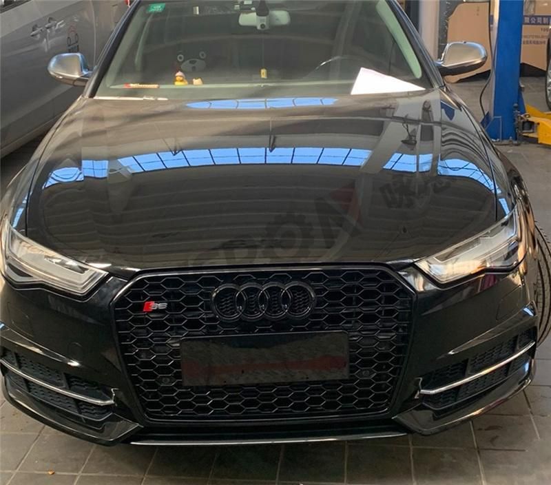 RS6 Style Front Bumper Grille for Audi A6 2016-2018