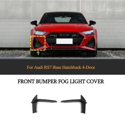 Carbon Fiber Front Bumper Scoop Trims for Audi RS7 Sportback Hatchback 4-Door 2020-2021