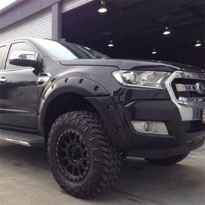 Matte Black Pocket Style Fender Flares for Ford Ranger T6 T7