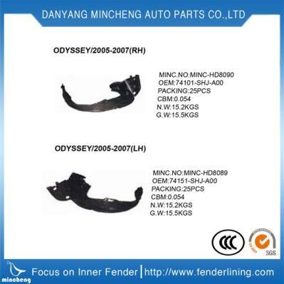 74101-T2j-A01 74151-T2j-A01 Inner Fender Rubber Liner for Japanese