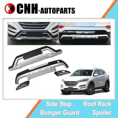 Front Guard and Rear Bumper Diffuser for Hyundai Tucson 2015 2016