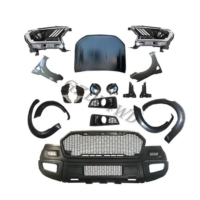 Raptor F-150 Type Facelift Body Kits for Ford Ranger T7 Wildtrak Facelift